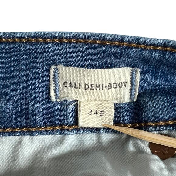 MADEWELL Womens Cali Demi Boot Jeans 34P Blue Stretch Denim Flare 38x22 - Picture 5 of 8